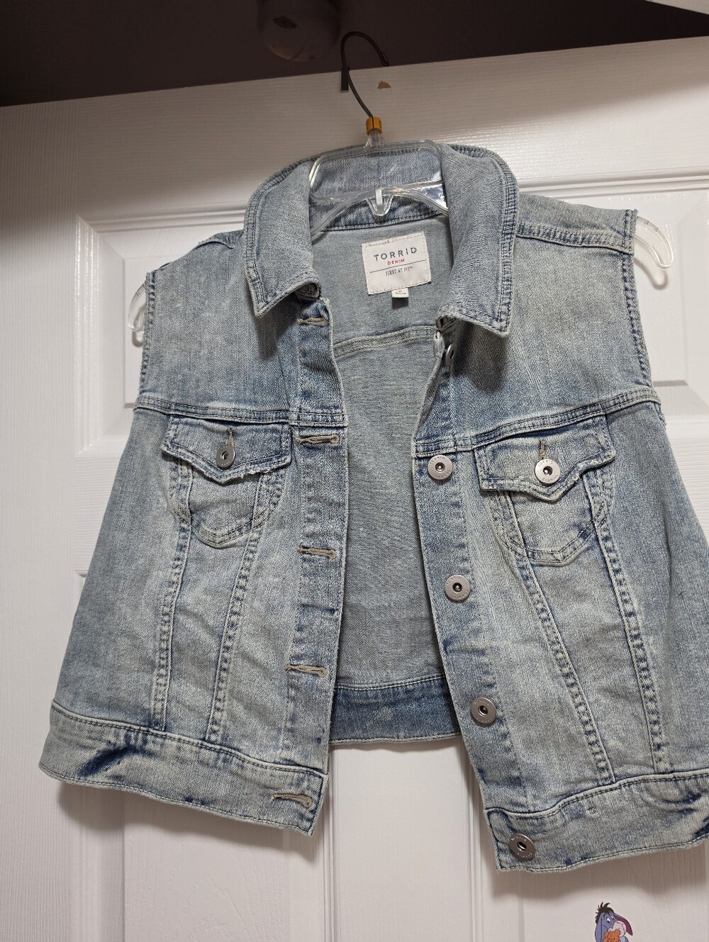 Torrid Light Blue Denim Vest Size 0